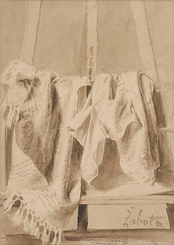 Ivan Žabota – Still Life with a Drapery 