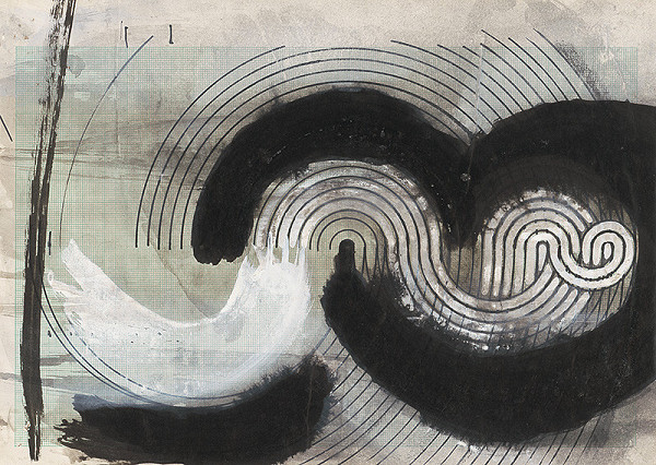 Ľudovít Hološka – II. Drawing for Poems of Ľ. Feldek 'A Chalk Circle'