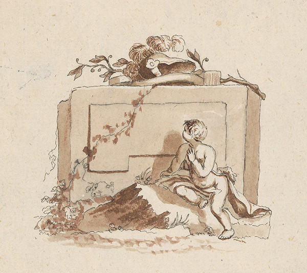 Daniel Nikolaus Chodowiecki – Štúdia náhrobku 