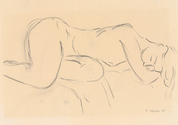 Eugen Nevan – Reclining Nude