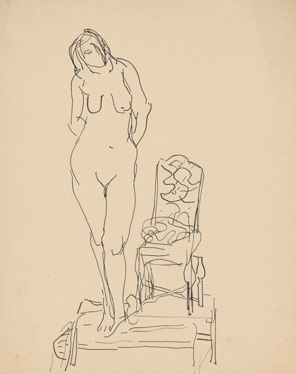Jozef Šturdík – Nude by the Chair