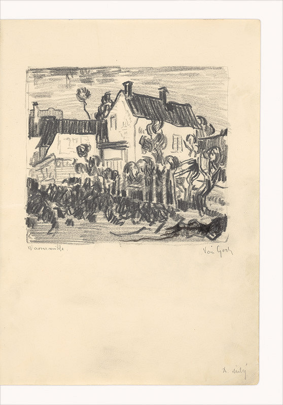 Dezider Milly – Kresba podľa Van Gogha (Vodný mlyn)