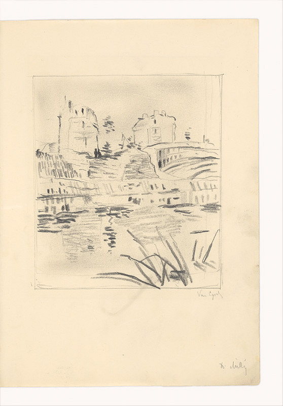 Dezider Milly – Kresba podľa Van Gogha (Krajina)