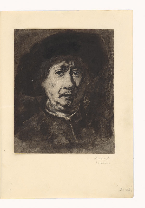 Dezider Milly – Maľba podľa Rembrandta (Autoportrét)