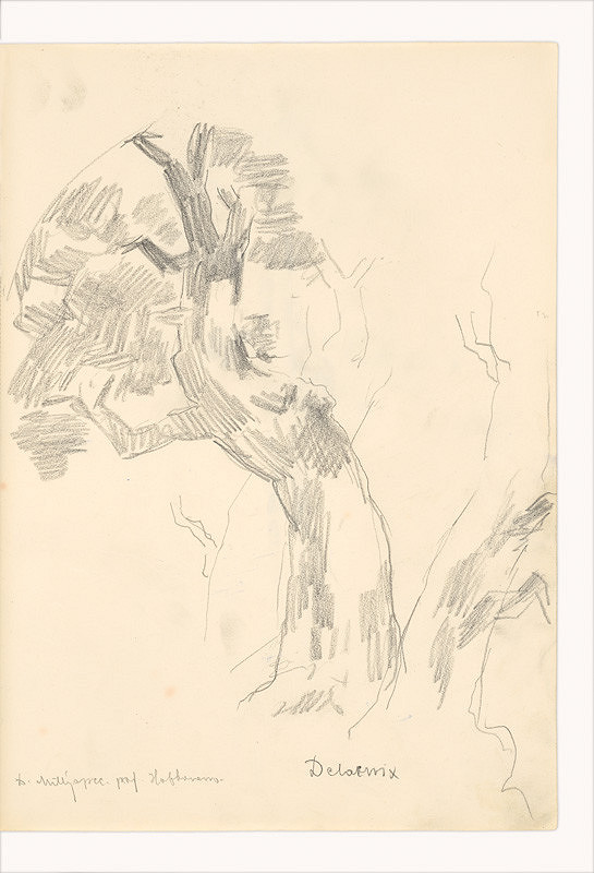 Dezider Milly – Kresba podľa Delacroixa (Strom)