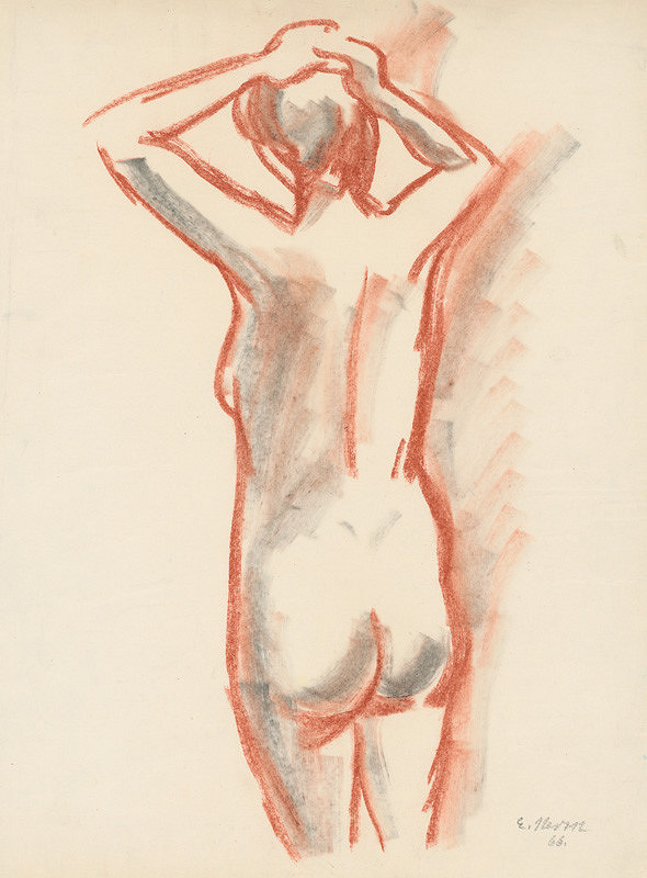Eugen Nevan – Nude from the Back