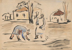 Nadežda Udaľcova – Pred domom 