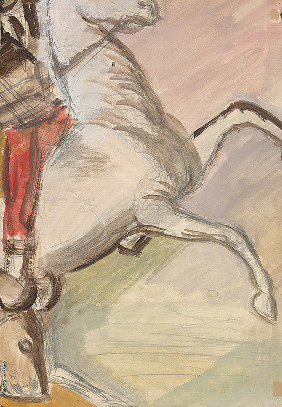 Cyprián Majerník – Detail z gvašovej kresby