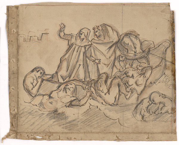 František Klimkovič – Dante a Vergilius sa plavia cez Acheon 