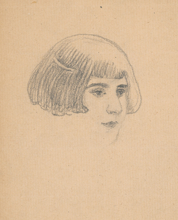 Ivan Žabota – Head Study of a Young Woman 4.