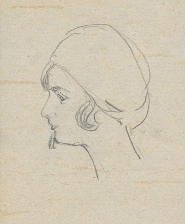 Ivan Žabota – Head Study of a Young Woman 5.