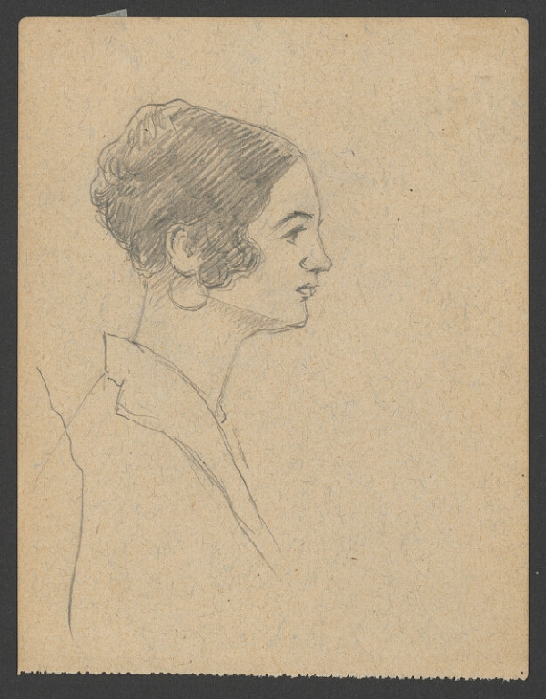 Ivan Žabota – Head Study of a Young Woman 6. 