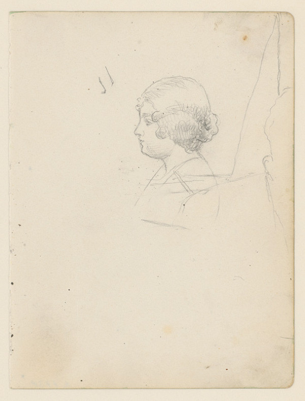 Ivan Žabota – Štúdia hlavy mladej ženy 7. 