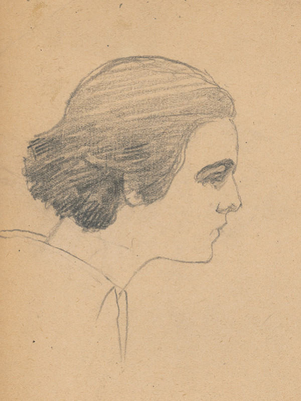 Ivan Žabota – Study of a Female Head 4.