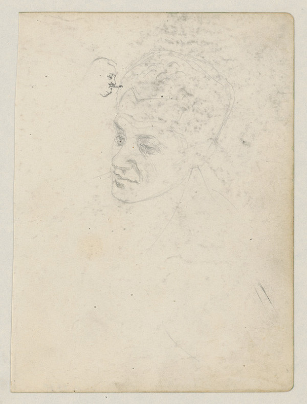 Ivan Žabota – Sketch of a Male Head