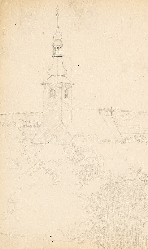 Ivan Žabota – Landscape with a Church