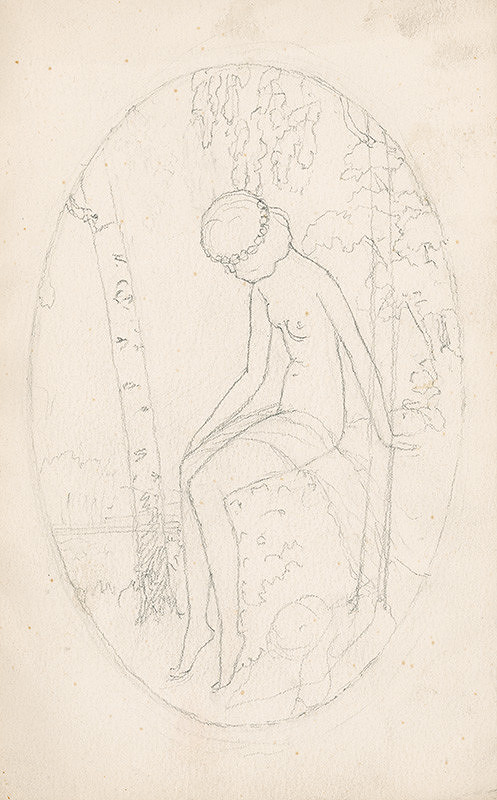 Ivan Žabota – Girl Nude in a Landscape 1.