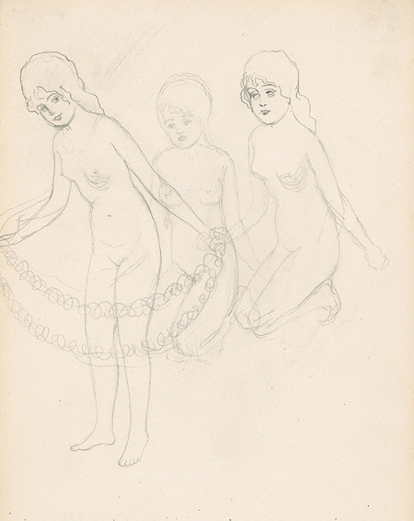 Ivan Žabota – Three Girl Nudes