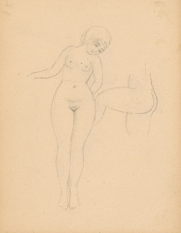 Ivan Žabota – Standing Nude 