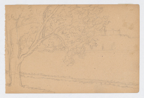 Ivan Žabota – View of Bratislava Castle from Petržalka 