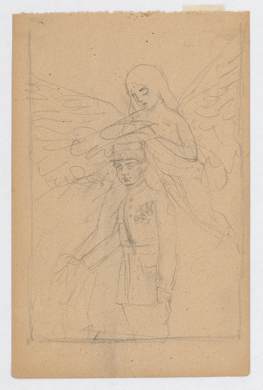 Ivan Žabota – Composition for the Painting of M. R. Štefánik 1. 