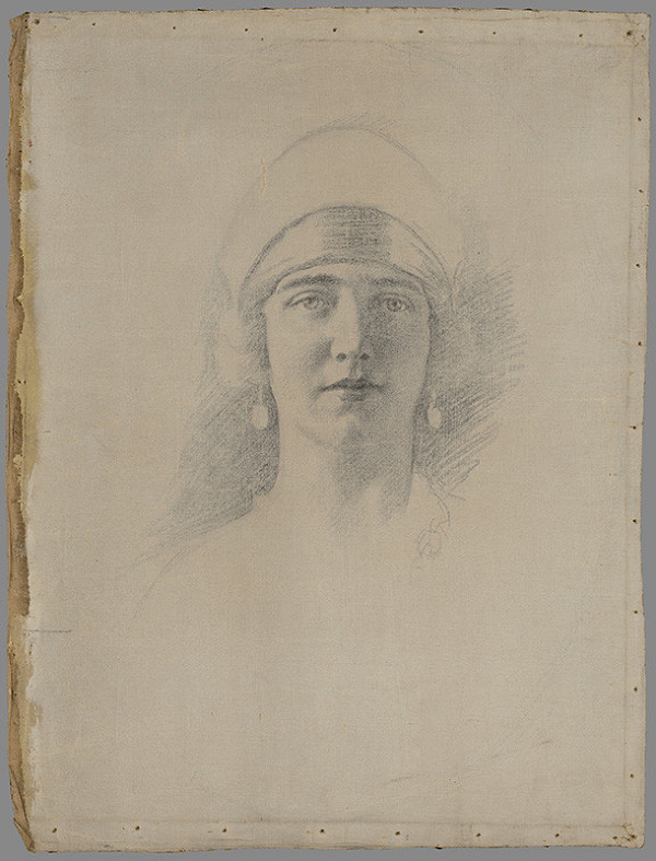 Ivan Žabota – Hlava mladej ženy en face 