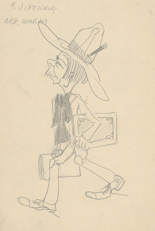 Eugen Nevan – Karikatúra maliara Jiroudka 