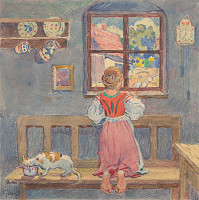 Gustáv Mallý – 7. - View from the Window in the Room 