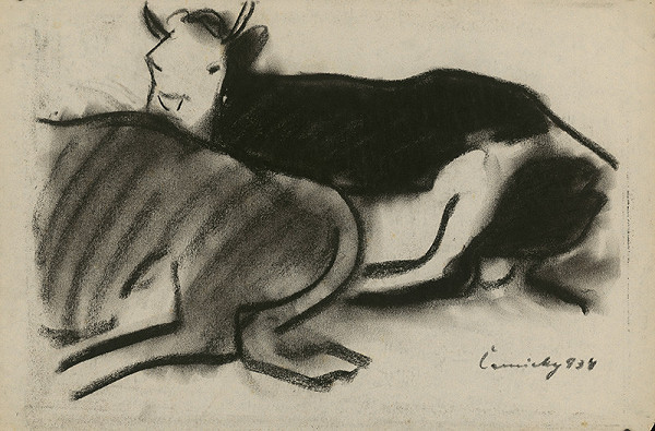Ladislav Čemický – Study of Two Cows