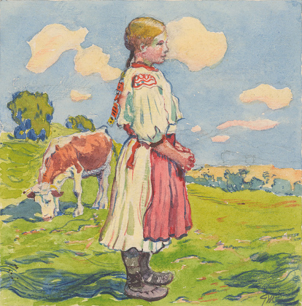 Gustáv Mallý – 10. - Shepherdess 