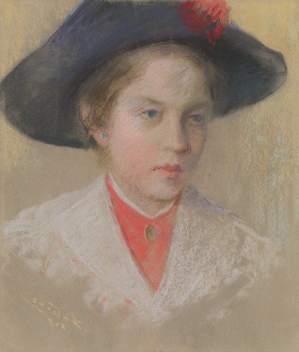 Ľudovít Čordák – Portrait of Artist's Daughter Palma