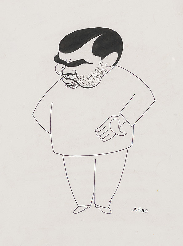 Adolf Hoffmeister – Karikatúrna kresba Hajdu