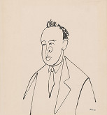 Adolf Hoffmeister – Karikatúrna kresba - Pavol Horov 