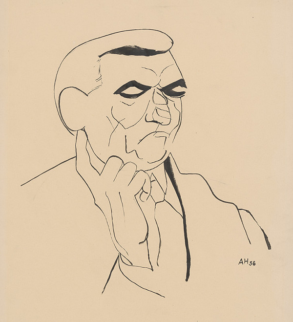 Adolf Hoffmeister – Caricature Drawing - Alexander Matuška