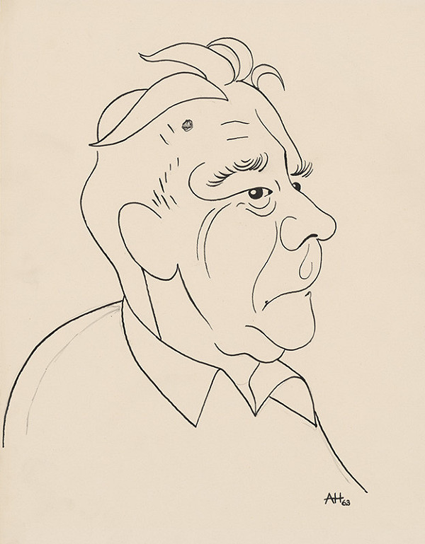 Adolf Hoffmeister – Karikatúrna kresba - Laco Novomeský 