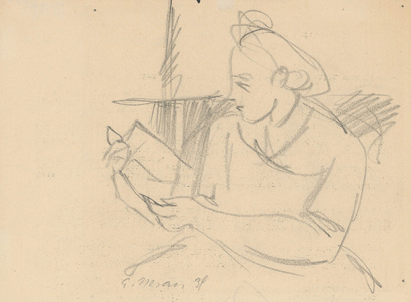 Eugen Nevan – A Reading Woman