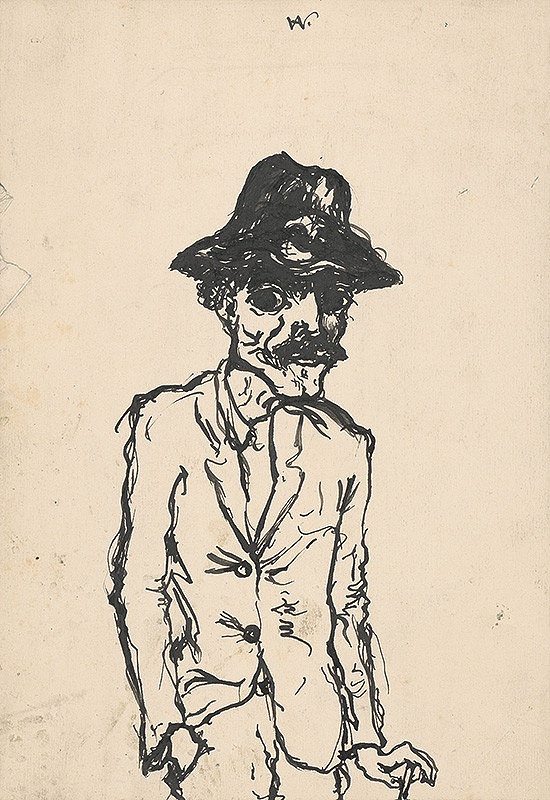 Arnold Peter Weisz-Kubínčan – Muž v čiernom klobúku
