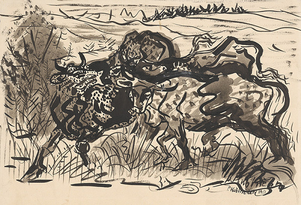 Arnold Peter Weisz-Kubínčan – Kravy na pastve 