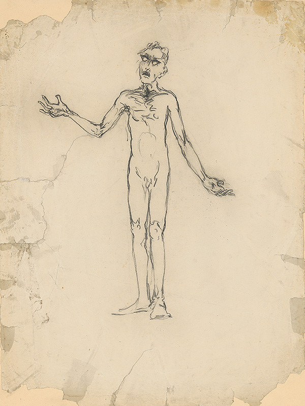 Arnold Peter Weisz-Kubínčan – Standing Male Nude