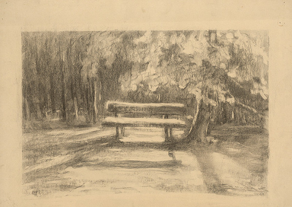 Ľudovít Čordák – Bench in the Forest