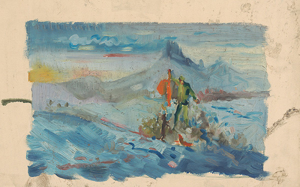 Arnold Peter Weisz-Kubínčan – Hunters in a Landscape