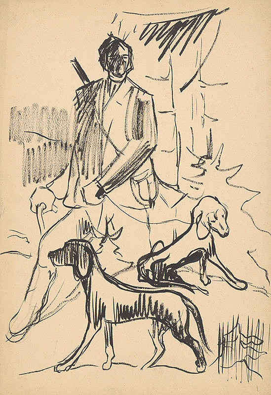 Arnold Peter Weisz-Kubínčan – Poľovník so psami