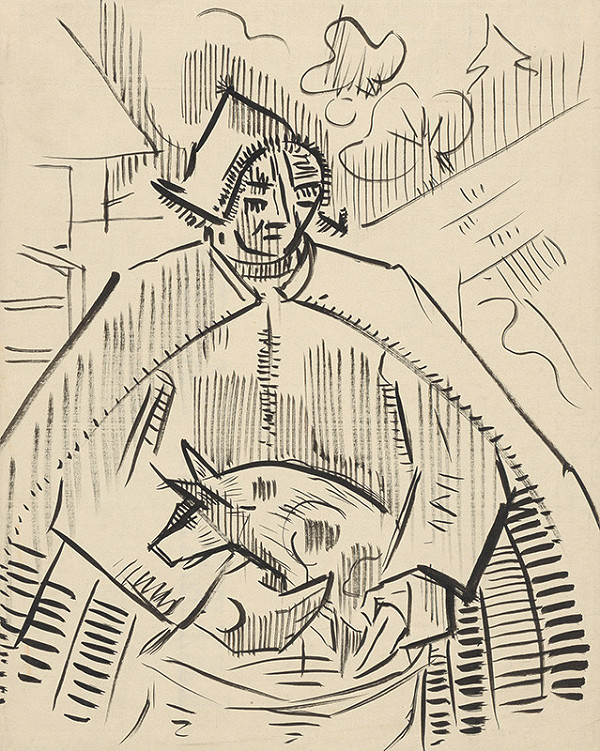 Arnold Peter Weisz-Kubínčan – Man with a Pig 