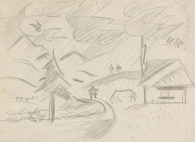 Arnold Peter Weisz-Kubínčan – Krajina v búrke 