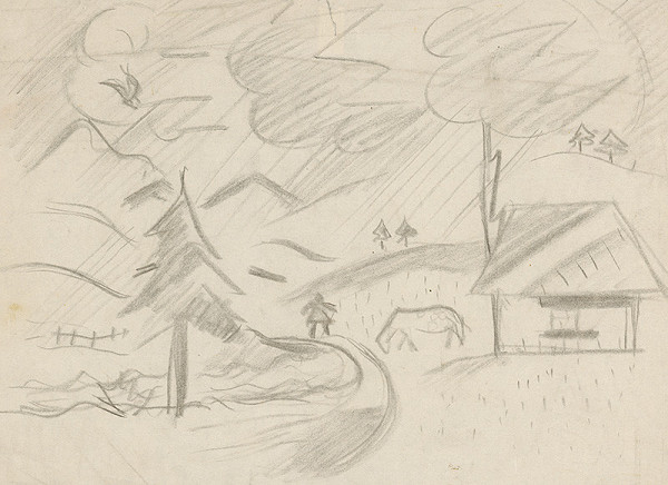 Arnold Peter Weisz-Kubínčan – Krajina v búrke 