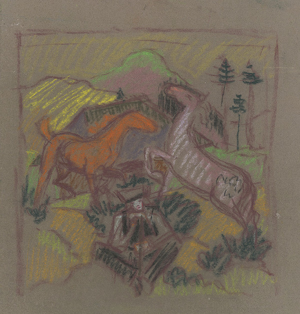 Arnold Peter Weisz-Kubínčan – Kone na pastve 