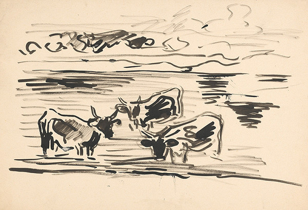 Arnold Peter Weisz-Kubínčan – Skice kráv 