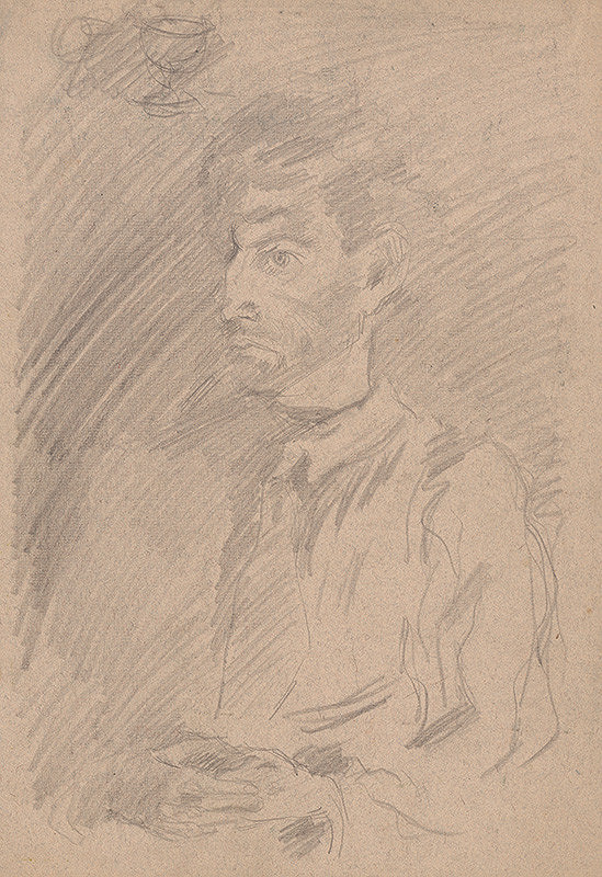 Arnold Peter Weisz-Kubínčan – Portrét muža z trojštvrťového profilu 