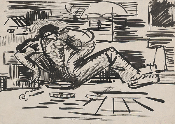 Arnold Peter Weisz-Kubínčan – Žobrajúci muzikant 