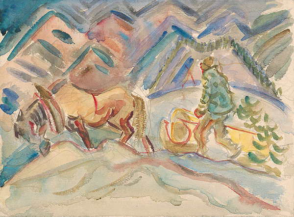 Arnold Peter Weisz-Kubínčan – Zvoz dreva 